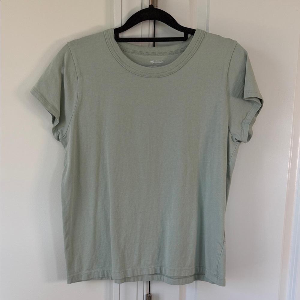 Madewell Short Sleeve Crew Tee in Sage Green